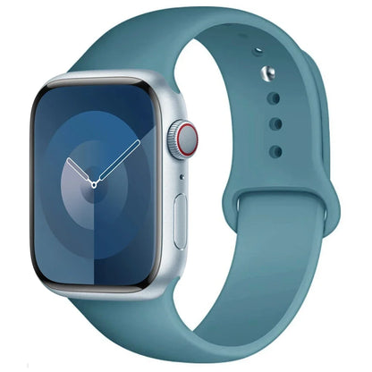 Pulseira de Silicone para Apple Watch, Pulseira Esportiva, iWatch Series 8, 7, 6, 5, 4, 3, SE, 9 Ultra 2, 44mm, 45mm, 40mm, 41 milímetros, 42 38 milímetros, 49 milímetros