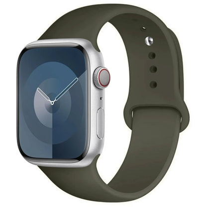 Pulseira de Silicone para Apple Watch, Pulseira Esportiva, iWatch Series 8, 7, 6, 5, 4, 3, SE, 9 Ultra 2, 44mm, 45mm, 40mm, 41 milímetros, 42 38 milímetros, 49 milímetros