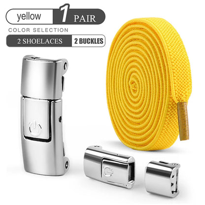 8mm sem laço sapato cadarços imprensa bloqueio cadarços sem laços elásticos tênis crianças adulto ampliado cadarço plano para sapatos