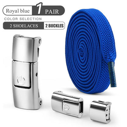 8mm sem laço sapato cadarços imprensa bloqueio cadarços sem laços elásticos tênis crianças adulto ampliado cadarço plano para sapatos