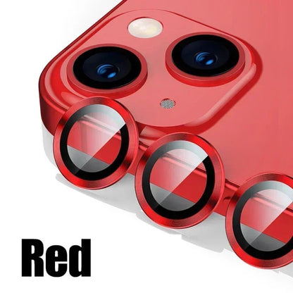 Metal Lens Protector Glass para iPhone, Back Camera Lens Protection Film, 13 Mini, 15 Plus, 12, 11, 14 Pro Max, 3Pcs