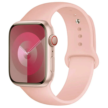 Pulseira de Silicone para Apple Watch, Pulseira Esportiva, iWatch Series 8, 7, 6, 5, 4, 3, SE, 9 Ultra 2, 44mm, 45mm, 40mm, 41 milímetros, 42 38 milímetros, 49 milímetros