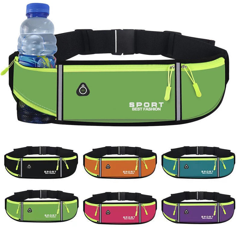 Correndo saco da cintura das mulheres dos homens esportes cinto bolsa esportes fanny pacote saco do telefone móvel ginásio correndo telefone celular jogging correr ciclismo saco