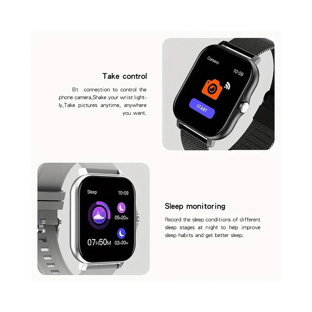 2023 relógio inteligente android telefone 1.44 ''Polegada tela colorida bluetooth chamada oxigênio no sangue/monitoramento de pressão relógio inteligente feminino