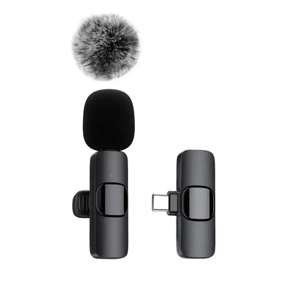 Microfone sem fio Lavalier para celular, gravação de vídeo de áudio, Mini Mic para iPhone, Android, Laptop, Live Gaming, Novo
