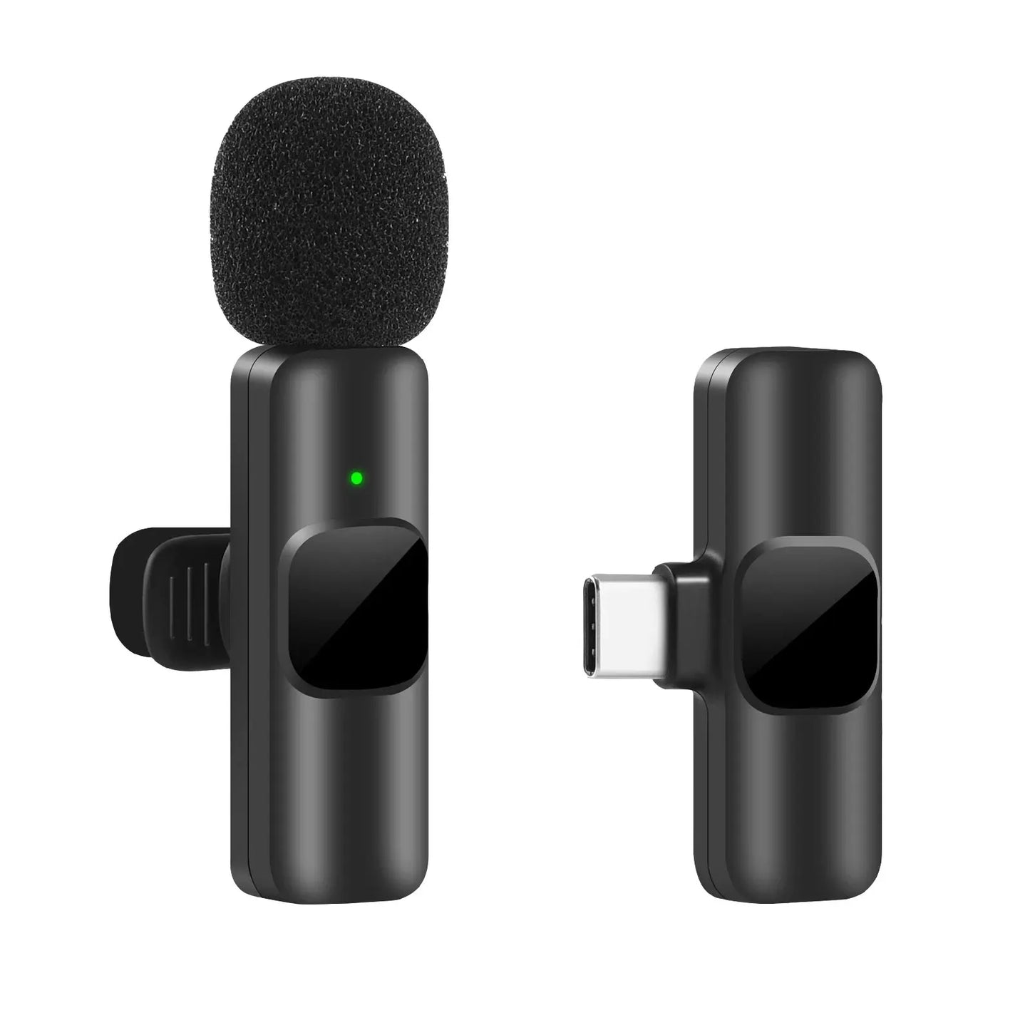 Novo microfone de lapela sem fio portátil gravação de áudio e vídeo mini microfone para iphone android transmissão ao vivo jogos telefone microfone