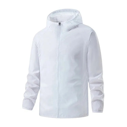 Lngxo casacos impermeáveis para homens e mulheres, proteção solar, blusão para camping, escalada, casaco de chuva ao ar livre, roupas portáteis unissex