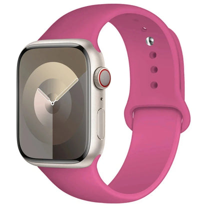 Pulseira de Silicone para Apple Watch, Pulseira Esportiva, iWatch Series 8, 7, 6, 5, 4, 3, SE, 9 Ultra 2, 44mm, 45mm, 40mm, 41 milímetros, 42 38 milímetros, 49 milímetros