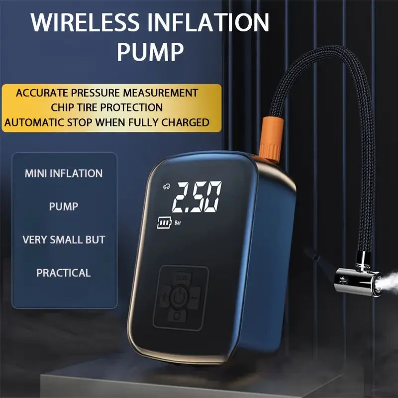 1pc sem fio compressor de ar do carro bomba de ar elétrica inflator pneu para motocicleta bicicleta barco auto pneu bolas infláveis