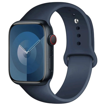 Pulseira de Silicone para Apple Watch, Pulseira Esportiva, iWatch Series 8, 7, 6, 5, 4, 3, SE, 9 Ultra 2, 44mm, 45mm, 40mm, 41 milímetros, 42 38 milímetros, 49 milímetros