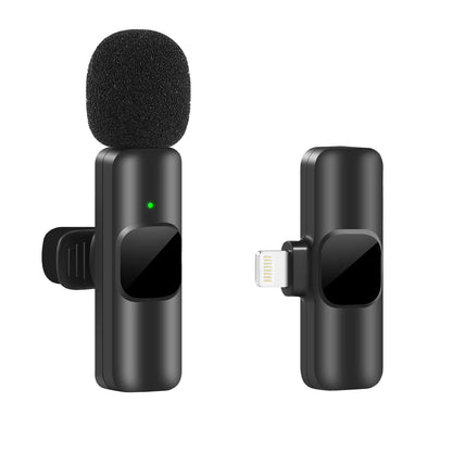Novo microfone de lapela sem fio portátil gravação de áudio e vídeo mini microfone para iphone android transmissão ao vivo jogos telefone microfone