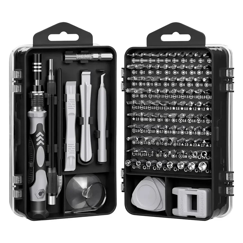 Electronics Screwdriver Set, 115 in 1 Precision Screwdriver Tools, Nut Driver, Ferramentas profissionais de reparo magnético, Laptop Repair