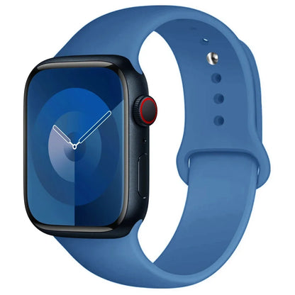 Pulseira de Silicone para Apple Watch, Pulseira Esportiva, iWatch Series 8, 7, 6, 5, 4, 3, SE, 9 Ultra 2, 44mm, 45mm, 40mm, 41 milímetros, 42 38 milímetros, 49 milímetros