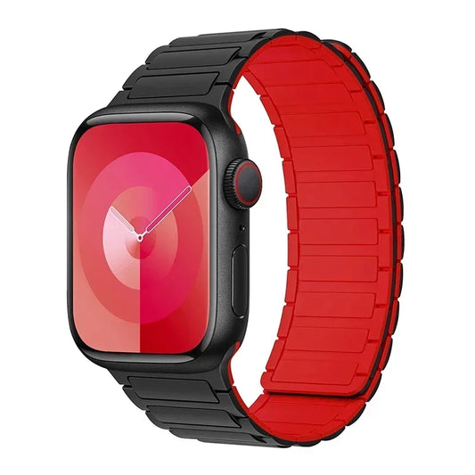 Pulseira de Silicone, iWatch Series 9, 8, 7, 6, 5, 4, 3, 3, SE Ultra 2 Strap, 44mm, 40mm, 49mm, 45 milímetros, 41 milímetros, 38 milímetros