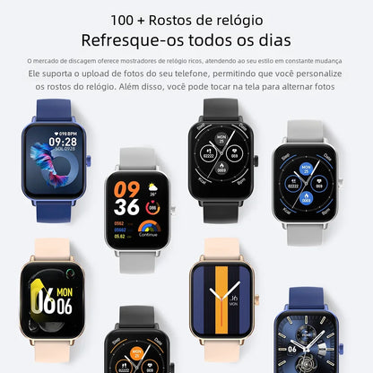 COLMI P81 Chamadas de Voz Relógio Inteligente Ultra 1.9 Polegadas Tela 24H Monitor de Saúde Mais de 100 Modos Esportivos, Bluetooth Smartwatch Homens Mulheres