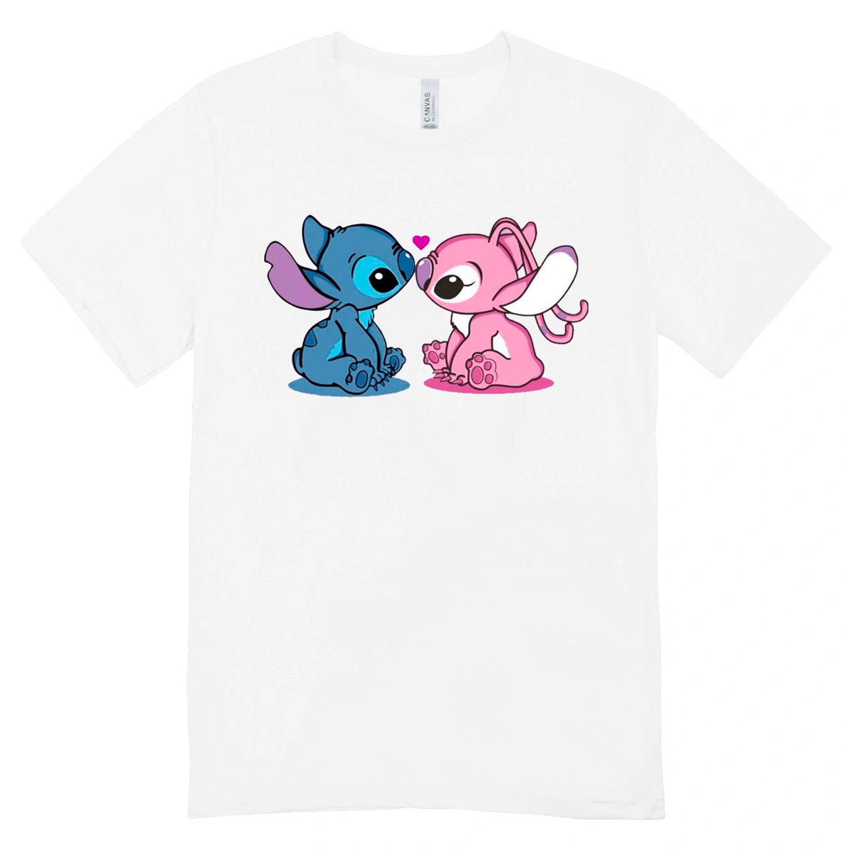 Camisa Feminina Baby Look Stitch and Angel