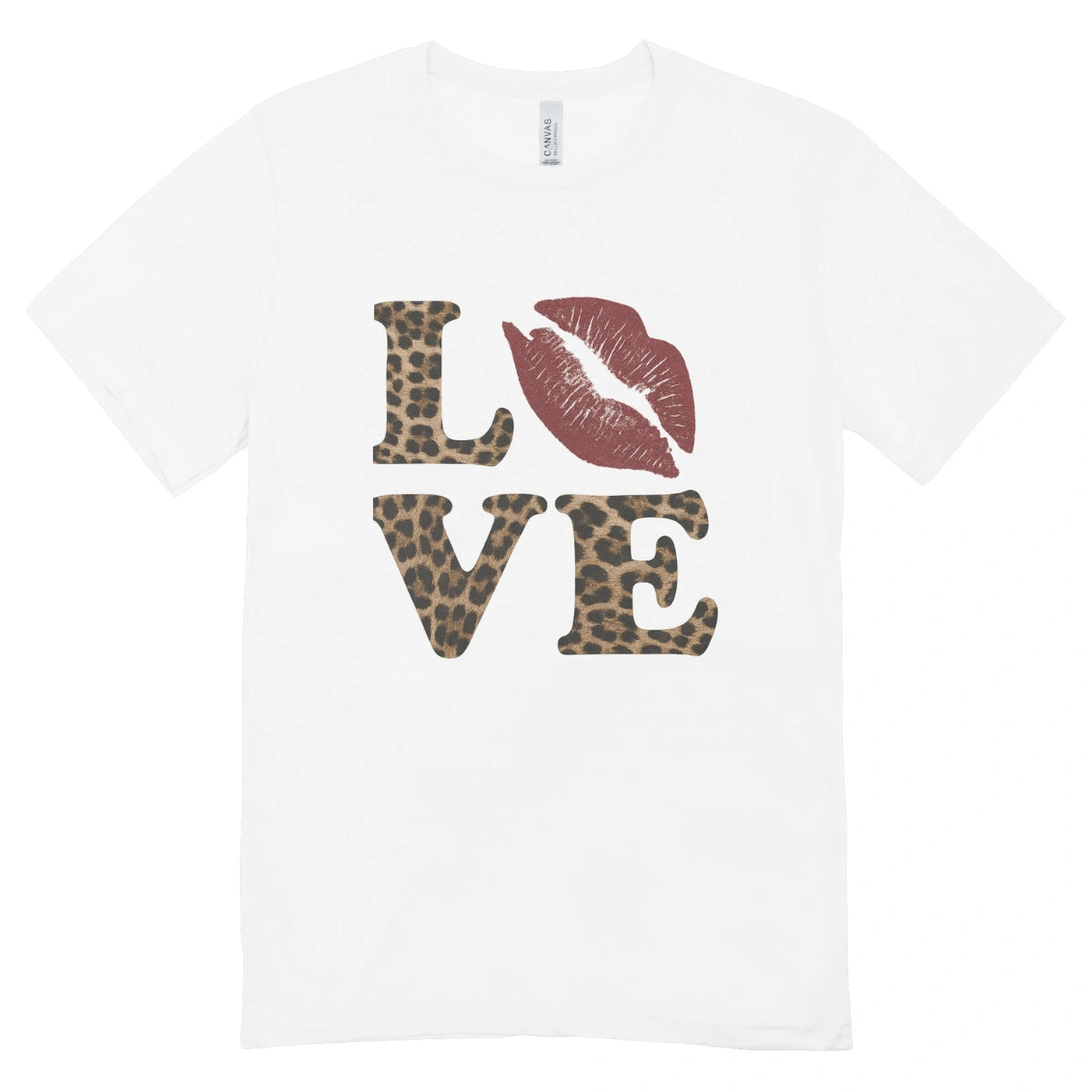 Camisa Feminina Baby Look Love Onça