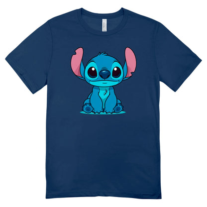 Camisa Feminina Baby Look Stitch Sitting
