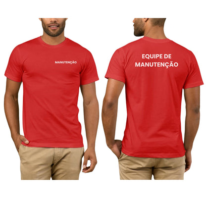 Camiseta de Manutenção Equipe de Manutenção Uniforme