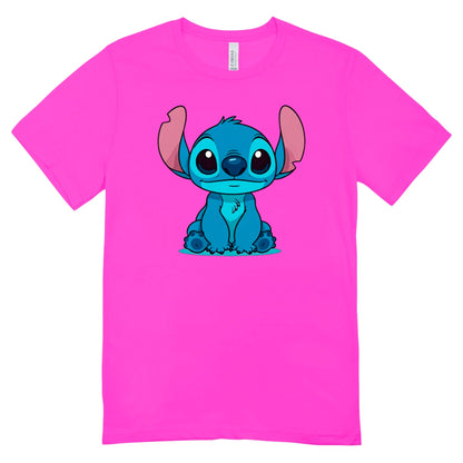 Camisa Feminina Baby Look Stitch Sitting